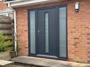 Anthracite grey Solidor composite door installed in Yate by Southern Plasticlad